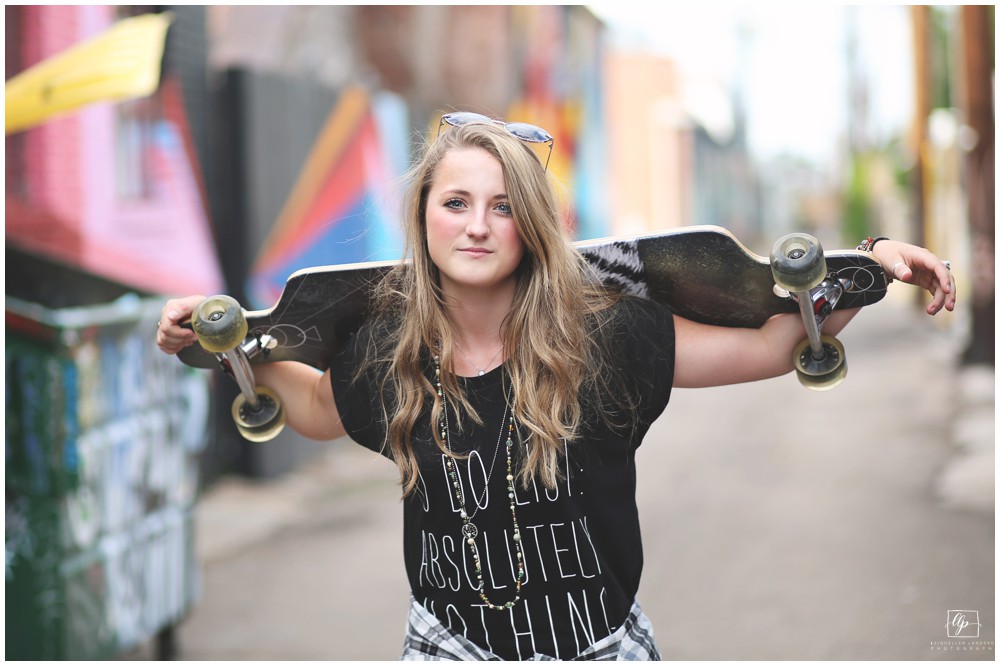 urban rino denver senior photos for girls leighellen landksov photography longboard